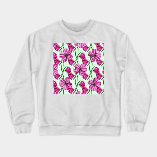 Flowers and leaves pattern Crewneck Sweatshirt